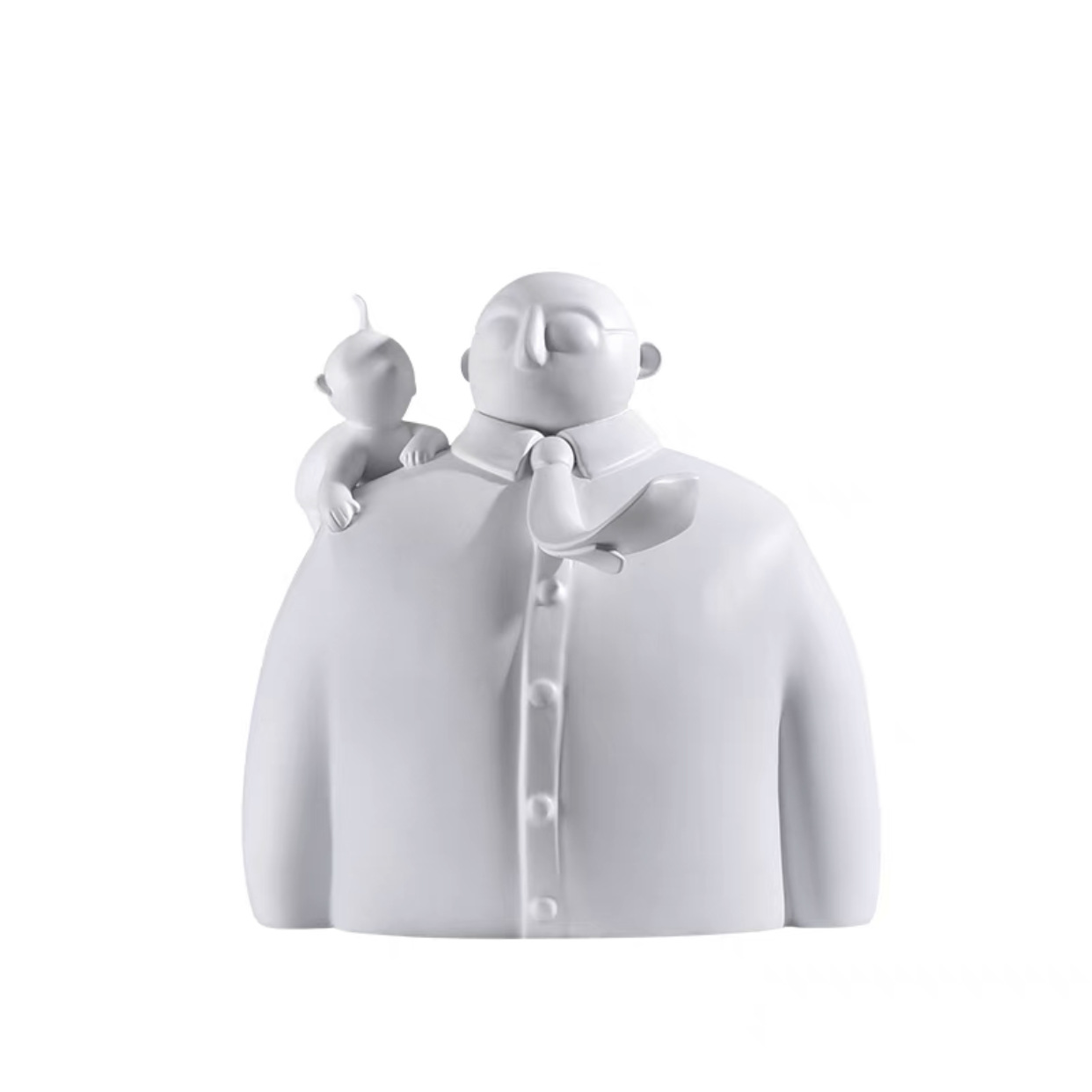 Father and Son Abstract Sculpture