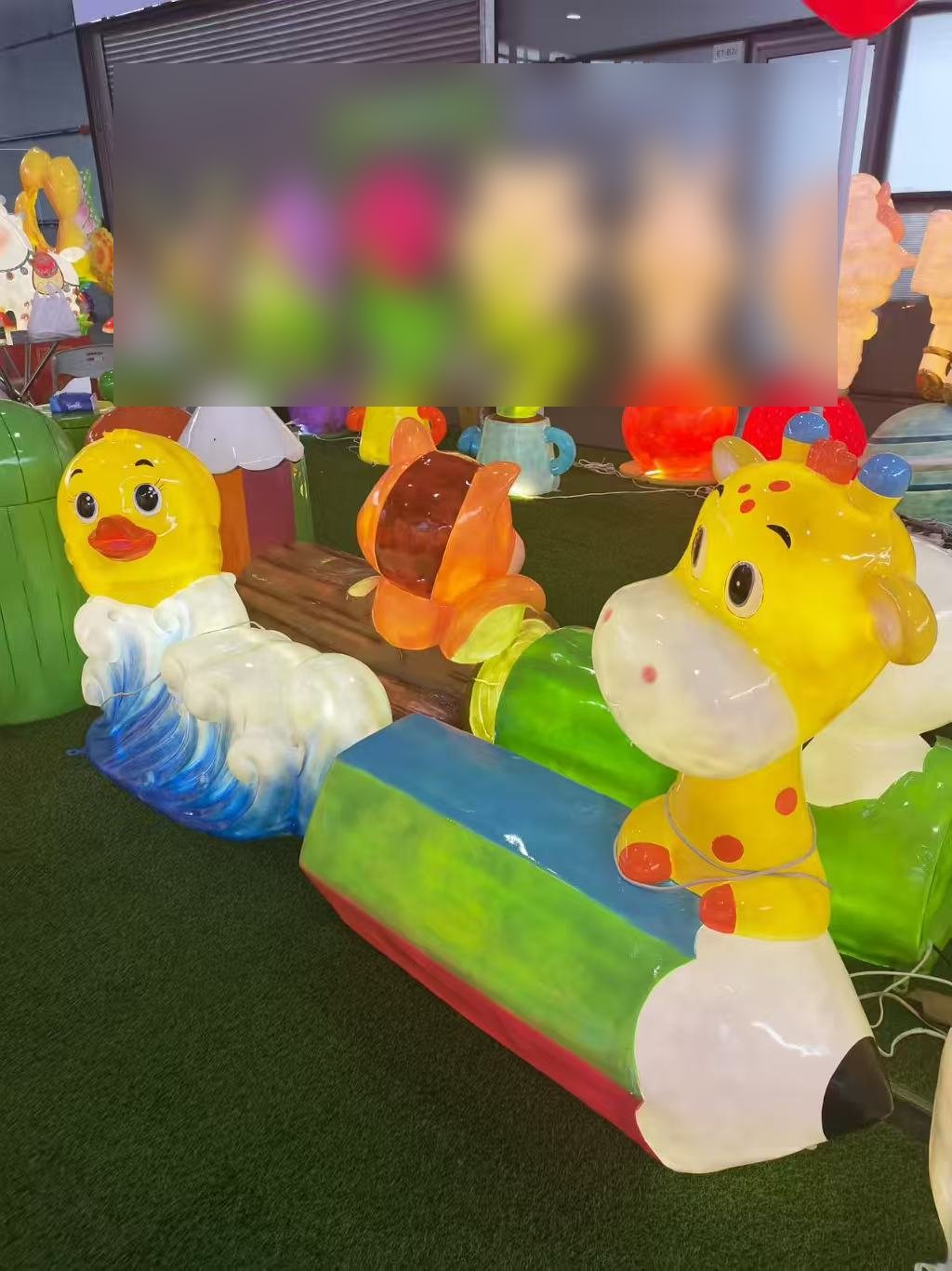 Illuminated LED Fiberglass Animal Displays