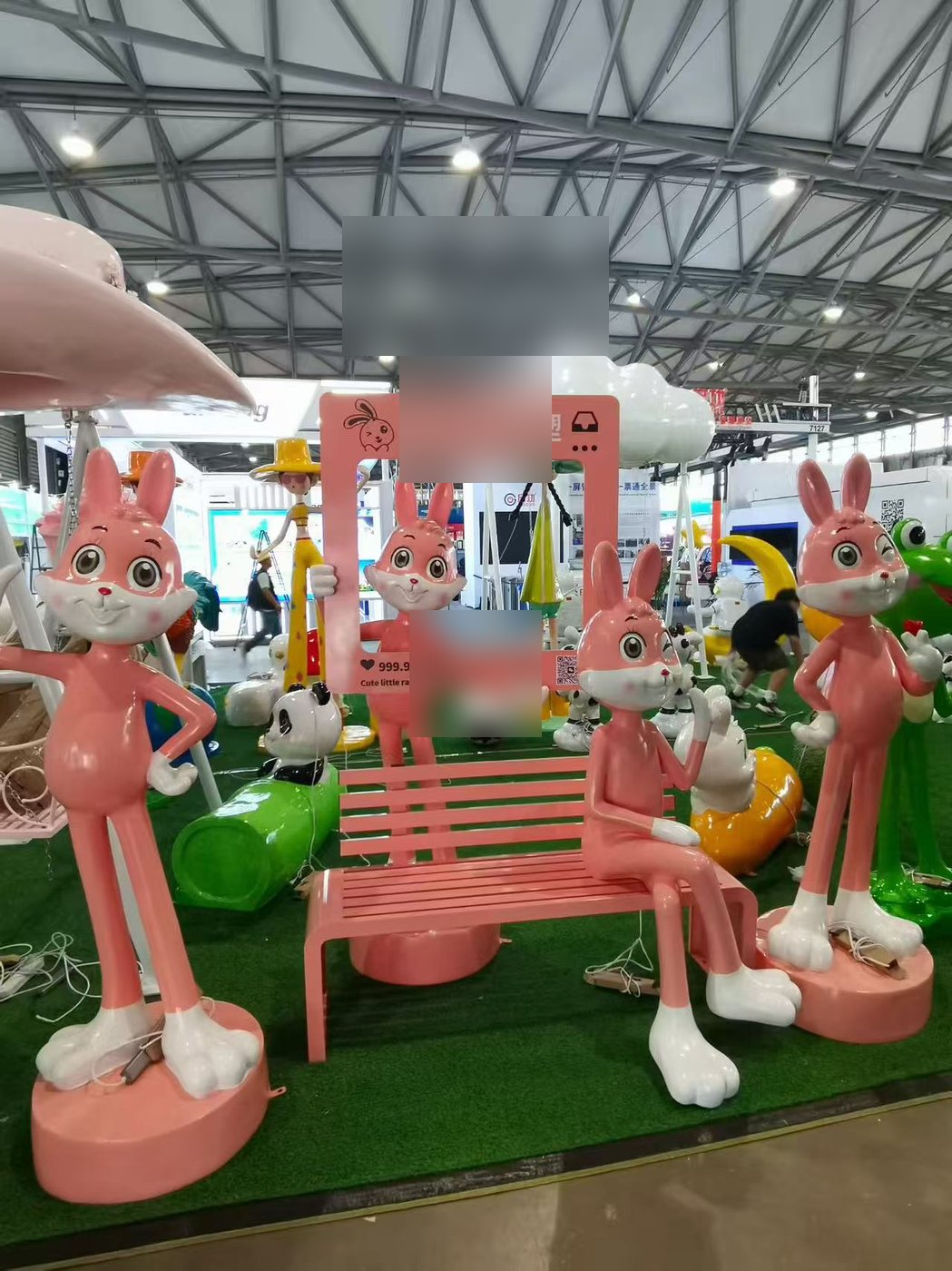 Rabbit Character Photo Point Display
